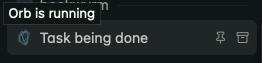 An Amp orb running remotely